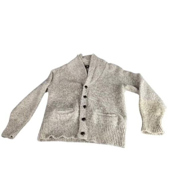 Vintage High Sierra‎ By Mervyns Wool Cardigan Women Sz M Cable Knit Workwear - Picture 1 of 7